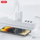 Сетевое зарядное устройство XO L117 PD45W QC18W USB-A 2 USB-C White (L117.white) - изображение 5