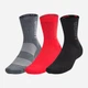 Набор мужских носков высоких Under Armour UA 3-Maker 3pk Mid-Crew 1373084-601 L (42-45) 3 пары Красный (196886400987) - изображение 1