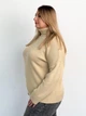 Свитер вязаный оверсайз женский ARTKNIT Sofia One Size Бежевый (4823093466654) - изображение 6