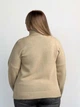 Свитер вязаный оверсайз женский ARTKNIT Sofia One Size Бежевый (4823093466654) - изображение 7