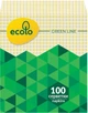 Упаковка салфеток Ecolo 21х24 см 1 шар 100 шт х 6 пачек (4820202896012) - изображение 2
