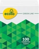 Упаковка салфеток Ecolo 21х24 см 1 шар 100 шт х 6 пачек (4820202896012) - изображение 3