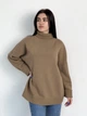 Свитер вязаный оверсайз женский ARTKNIT Sofia One Size Ореховый (4823093466630) - изображение 1
