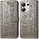 Чохол Embossed Cat and Dog для Xiaomi Redmi Note 14S книжка шкіра PU з візитницею сірий - зображення 7