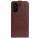 Чехол IETP для Xiaomi Redmi 13C флип вертикальный кожа PU коричневый - изображение 3