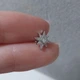 Серьга штанга для хряща, хеликса, трагуса, козелка DeKolie MK1197-12 серебряный - изображение 8