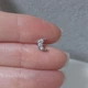 Серьга штанга для хряща, хеликса, трагуса, козелка DeKolie MK1197-11 серебряный - изображение 9