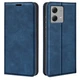 Чехол Taba Retro-Skin для Motorola Moto G84 книжка кожа PU с визитницей синий - изображение 1
