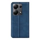 Чехол Taba Retro-Skin для Xiaomi Redmi Note 13 книжка с визитницей кожа PU синий - изображение 4