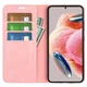 Чохол Taba Retro-Skin для Xiaomi Redmi Note 12 книжка з візитівкою шкіра PU рожевий - зображення 2