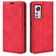 Чохол Taba Retro-Skin для Xiaomi Redmi Note 12S книжка з візитівкою шкіра PU червоний - зображення 1
