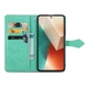 Чехол Vintage для Xiaomi Redmi Note 13 книжка кожа PU с визитницей бирюзовый - изображение 2