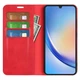 Чехол Taba Retro-Skin для Samsung Galaxy A24 / A245 книжка с визитницей кожа PU красный - изображение 2