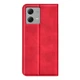 Чохол Taba Retro-Skin для Motorola Moto G84 книжка шкіра PU з візитницею червоний - зображення 5