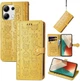 Чохол Embossed Cat and Dog для Xiaomi Redmi Note 14S книжка шкіра PU з візитницею жовтий - зображення 1