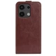 Чехол IETP для Xiaomi Redmi Note 13 флип вертикальный кожа PU коричневый - изображение 3