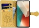 Чохол Embossed Cat and Dog для Xiaomi Redmi Note 14S книжка шкіра PU з візитницею жовтий - зображення 2