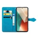 Чехол Vintage для Xiaomi Redmi Note 13 книжка кожа PU с визитницей голубой - изображение 2