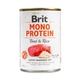 Вологий корм монопротеїновий з яловичиною та рисом для собак Brit Mono Protein Dog Beef and Rice, 400 гр - зображення 1