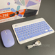 Беспроводная Bluetooth клавиатура и мышка Jeqang JB-350 (Фиолетовая) - изображение 4