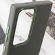 Кожаный чехол Epik Bonbon Leather Metal Style для Samsung Galaxy S23 Ultra Зеленый / Army green - изображение 5