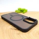 Чехол HOCO Smoke case Matte with MagSafe для iPhone 16 Black - изображение 3