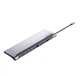 Хаб Vention Multi-function USB-C to HDMI/VGA/USB-C Gen 1/USB 3.0x2/USB 2.0/RJ45/SD/TF/TRRS 3.5mm/PD Docking Station 0.25m (THTHC) - изображение 1
