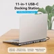 Хаб Vention Multi-function USB-C to HDMI/VGA/USB-C Gen 1/USB 3.0x2/USB 2.0/RJ45/SD/TF/TRRS 3.5mm/PD Docking Station 0.25m (THTHC) - изображение 2