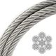 Канат (трос) стальной оцинкованный ГОСТ 14954-80, EN 12385-4, 6x19W-IWRC 19 мм (цена указана за 1 метр) - изображение 1