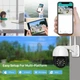 Уличная IP Wi-Fi PTZ-D4 камера Наблюдения Видеонаблюдения Купольная Поворотная IP66 бело-черная - изображение 2