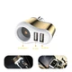 Автомобільний зарядний пристрій XOKO CC-303 2 USB, 2.1A Gold - зображення 4
