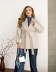 Укорочене двобортне пальто з кашеміру ST-Style 22568 62-64 Бежево-молочне - изображение 1