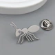 Значок (пин) BROCHE брошь бижутерия Насекомые Муравей серебристый BRGV114490 - изображение 4