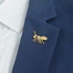 Значок (пин) BROCHE брошь бижутерия Насекомые Муравей золотистый BRGV114491 - изображение 7