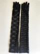 Довгі рукавички з квіткового мережива Honey Fashion Accessories S/M/L чорний (7-41) - зображення 5