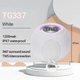 Портативна Bluetooth колонка TG337 з RGB підсвічуванням і функцією гучного зв'язку, радіо, біла - зображення 2
