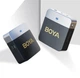Бездротовий конденсаторний петличний мікрофон BOYA BY-M1V6 петличка для IPhone Lightning з 2 передавачами + аксесуари, чорний "S" (92594690) - зображення 3