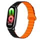 Ремінець Silicone Magnetic для Xiaomi Mi Smart Band 9 black-orange - зображення 1