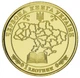 Медаль Украина 1 злотник 2020 Красная книга Украины Рыба Карась UNC - изображение 2