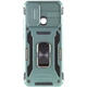 Чохол зі шторкою для камери Camshield Army Ring для Xiaomi Redmi 9C та Xiaomi Redmi 10A, ударостійкий кейс з кільцем-тримачем та функцією підставки Light Green - изображение 1