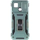Чохол зі шторкою для камери Camshield Army Ring для Xiaomi Redmi 9C та Xiaomi Redmi 10A, ударостійкий кейс з кільцем-тримачем та функцією підставки Light Green - изображение 2