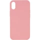 Чохол Silicone Case Full Protective (AA) NO LOGO для Apple iPhone X / XS (5.8") Рожевий / Pink - зображення 1