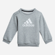 Дитячий спортивний костюм (світшот + штани) для хлопчика adidas I Bos Logo Jog H28835 86 см Чорний/Сірий (4064053820646) - зображення 2