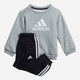 Dres chłopięcy (bluza bez kaptura + spodnie) adidas I Bos Logo Jog H28835 104 cm Czarny/Szary (4064053820714) - obraz 1