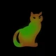 Брелок светящийся Magic Shine Кот Zoo Оранжевый (3.7-12-5) - изображение 2