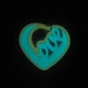 Брелок світиться Magic Shine Love in the heart 3D Синій (2.401-1-6) - зображення 2