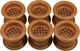 Вентиляционная решетка дверная AIRROXY Dark Beige (02-117) 6 шт - изображение 1