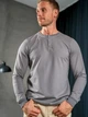 Мужской трикотажный лонгслив с планкой на пуговицах Teamv Long Casual Серый L - изображение 5