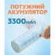 Турбовентилятор AP-01 универсальный 3300mAh пластик 67х41х126 мм белый (663368) - изображение 8