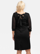 Sukienka ołówkowa damska Plus Size Karko U565 56 Czarna (5903676026662) - obraz 2